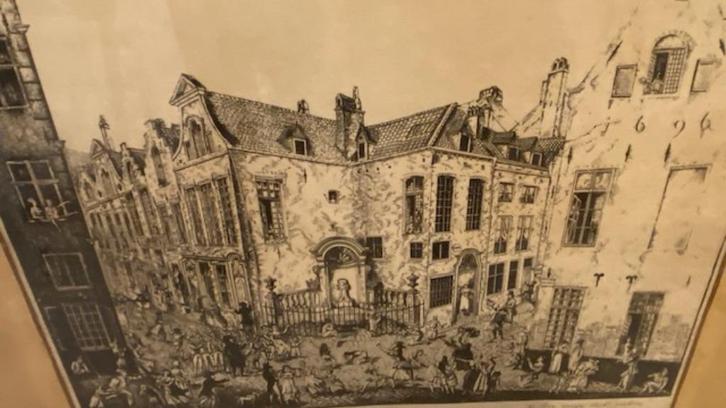 Tableau Gravure "Enlèvement de Manneken-pis", Antiek en Kunst, Kunst | Litho's en Zeefdrukken, Ophalen