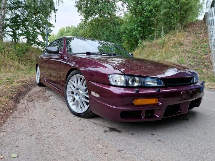 Nissan 200sx s14a, Auto's, Nissan, Particulier, 200SX, Benzine, Coupé, 2 deurs, Handgeschakeld, Zwart, Zwart, Leder, Achterwielaandrijving