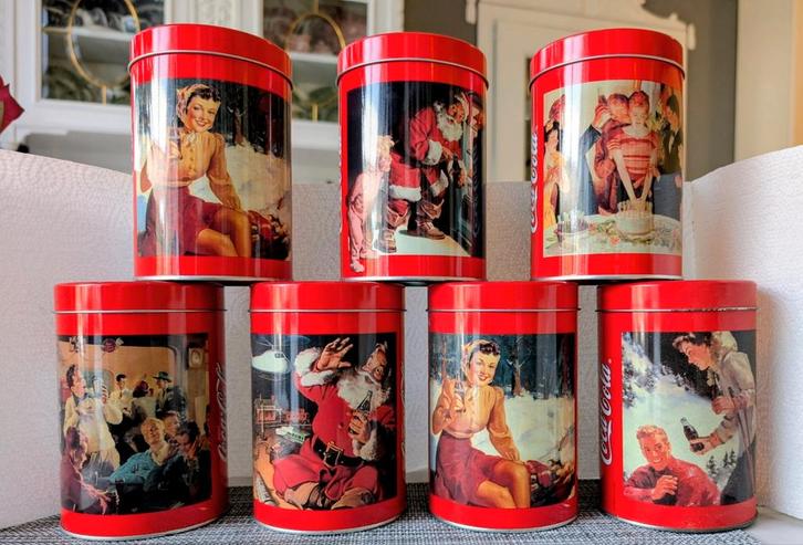Vintage Coca Cola blikken, Verzamelen, Blikken, Ophalen of Verzenden