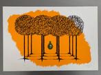 Jacky Van den Berghe - zeefdruk - bos, Antiek en Kunst, Ophalen of Verzenden