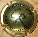 Capsule Champagne CROCHET-RIVIÈRE or jaune & noir nr 11, France, Champagne, Enlèvement ou Envoi, Neuf