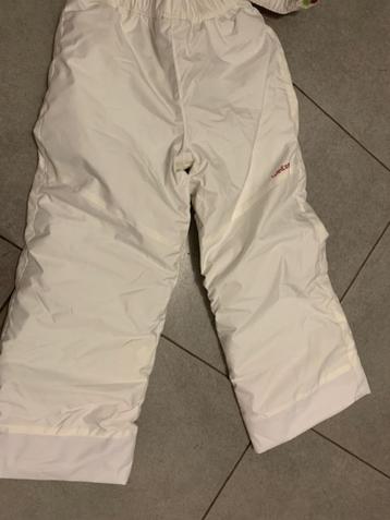 witte skibroek maat 6 - 7 jaar nieuwstaat, Enlèvement ou Envoi, Comme neuf, Vêtements