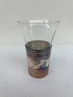 Theeglazen met verzilverde houder, Antiek en Kunst, Ophalen