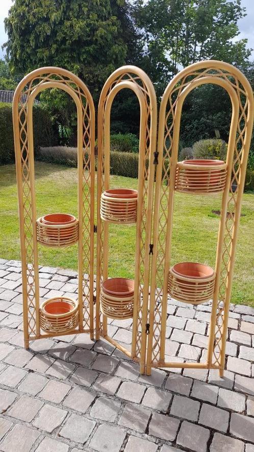 plantenhouder van bamboe/rotan, Huis en Inrichting, Kamerplanten, Ophalen