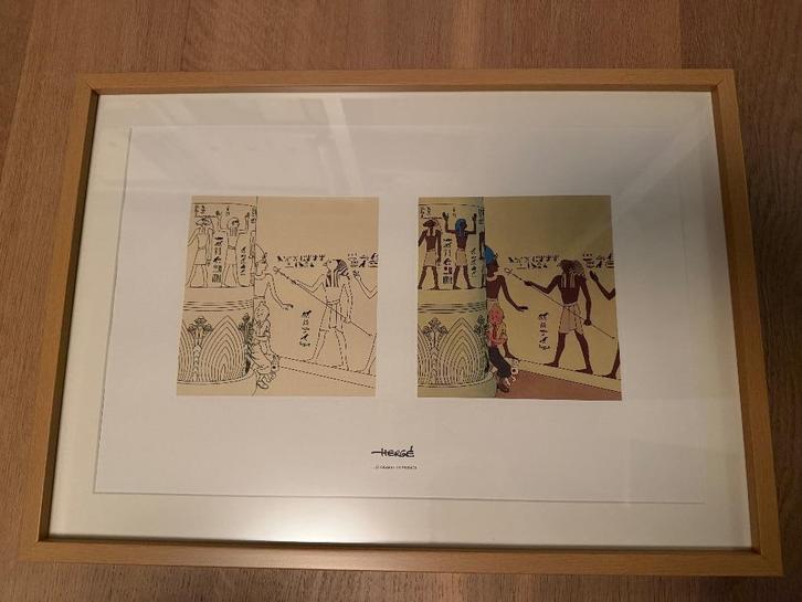 Tintin limited framed print Cigars of the Pharaoh, Livres, BD, Enlèvement