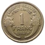 FRANCE.... 1 franc Morlon -année 1931, Postzegels en Munten, Munten | Europa | Niet-Euromunten, Frankrijk, Losse munt, Verzenden