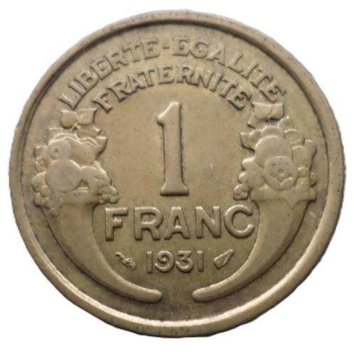 FRANCE.... 1 franc Morlon -année 1931, Timbres & Monnaies, Monnaies | Europe | Monnaies non-euro, Monnaie en vrac, France, Envoi