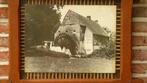 Waterradmolen - zwart-witfoto in lijst achter glas, Verzamelen, Foto's en Prenten, Ophalen of Verzenden, Gebruikt, Gebouw, Foto