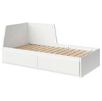 FLEKKE IKEA bed 80x200 NIEUW incl (gebruikte) matras, Huis en Inrichting, Ophalen, Eenpersoons, Wit, Nieuw