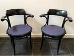 Thonet bistro cafe stoelen, model 233, 4 stuks beschikbaar, Huis en Inrichting, Stoelen, Ophalen, Hout, Vintage design, Zwart