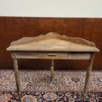 Landelijk brocante grenen hoekbureau hoektafel sidetable, Ophalen of Verzenden, Bureau