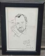 Dessin portrait signe Serge creuz, Antiek en Kunst, Ophalen of Verzenden