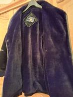 Zwarte jas van schapenvacht, Kleding | Dames, Ophalen, Zo goed als nieuw, Maat 38/40 (M), Zwart