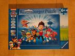 Puzzel Ravensburger 100 stukjes Paw Patrol team, Ophalen of Verzenden, Meer dan 50 stukjes, Gebruikt