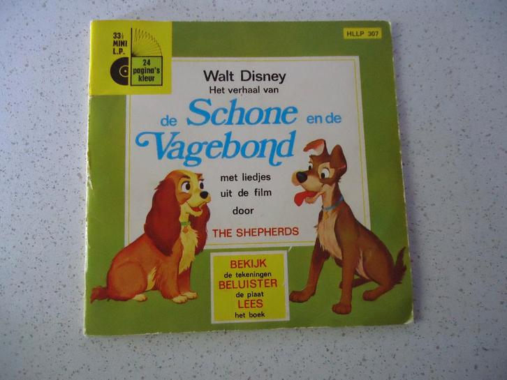 Part 196 Mini LP van Walt Disney "De Schone en de Vagebond", Cd's en Dvd's, Vinyl Singles, Zo goed als nieuw, Single, Kinderen en Jeugd