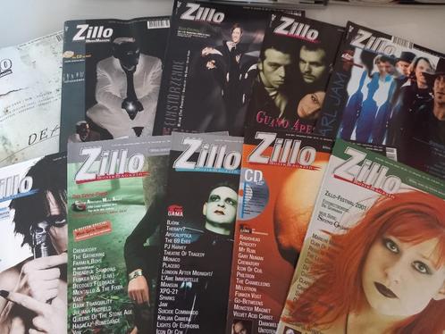 10x magazine musical Zillo 2000 Goth Rock Metal Electro Indi, Livres, Musique, Comme neuf, Enlèvement ou Envoi