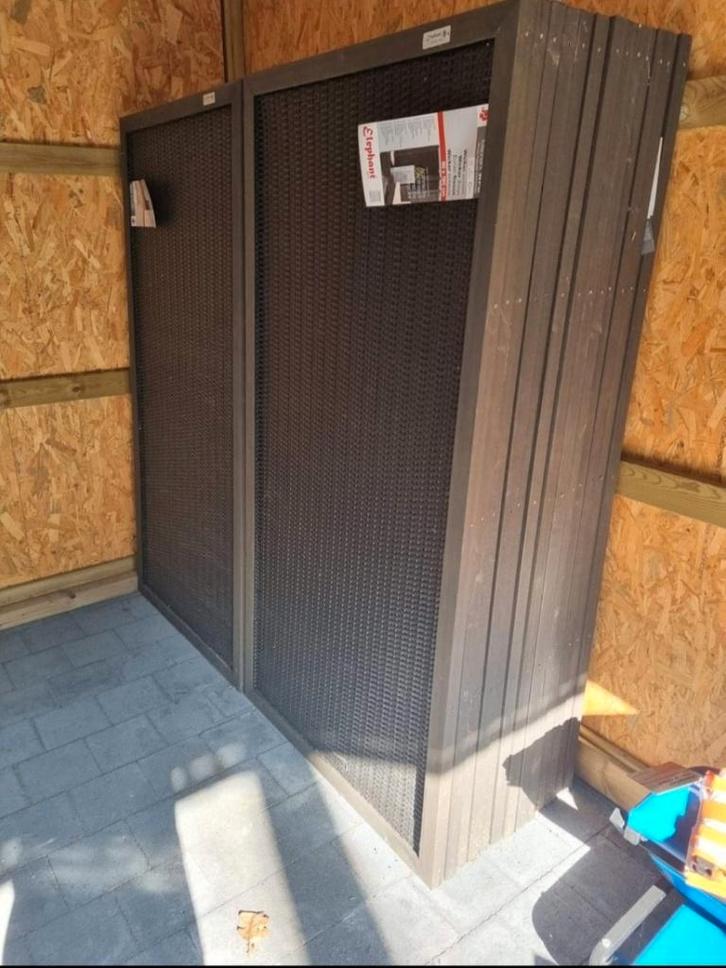 Lot nieuwe composieten tuinschermen, Tuin en Terras, Tuinschermen, Nieuw, Composiet, Ophalen