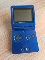 Nintendo Game Boy Advance SP blauw met 1 spel, Games en Spelcomputers, Spelcomputers | Nintendo Game Boy, Ophalen of Verzenden