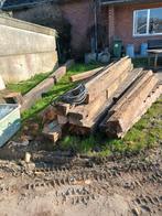 Massieve eiken balken, Gebruikt, Eiken, Ophalen of Verzenden, Balk