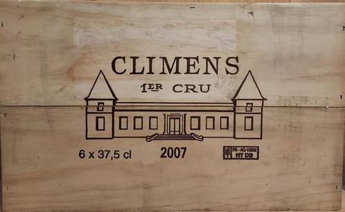 CAISSE FERMEE DE 6x CLIMENS 2007, 1° Gd Cru Classé Sauternes, Verzamelen, Wijnen, Nieuw, Witte wijn, Frankrijk, Vol, Ophalen of Verzenden