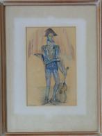 BERT HILDEBRANDT / HARLEKIJN / ORIGINEEL WERK / 63x47cm KAD, Ophalen of Verzenden