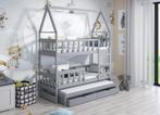 Stapelbed kinderbed HUIS 3 personen 160x75 of 180x75, Verzenden, Nieuw, Stapelbed