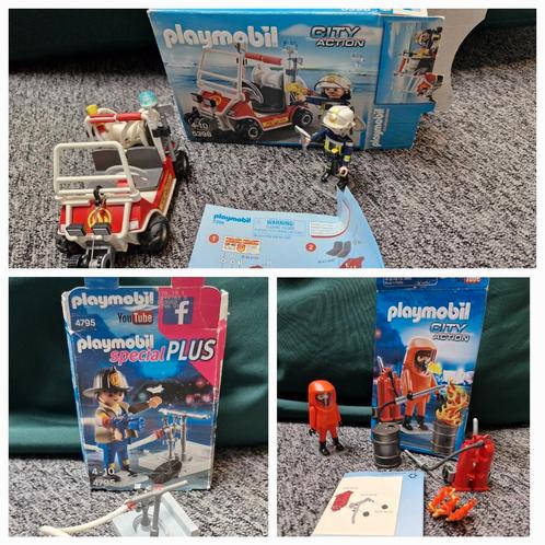 Playmobil brandweer 5398 4795 5367, Kinderen en Baby's, Speelgoed | Playmobil, Gebruikt, Complete set, Ophalen of Verzenden