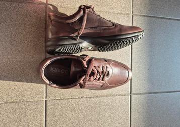 IGI&CO bruine leren schoenen, maat 43 — nieuw beschikbaar voor biedingen