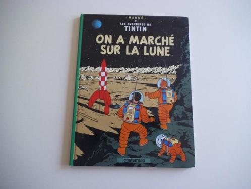 Tintin  On a marché sur la lune   1982  Hardcover, Boeken, Stripverhalen, Gelezen, Ophalen of Verzenden