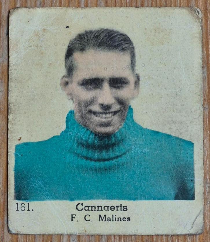 1930s (pre panini) 161 Karel Cannaerts F.C. Malinois KVM, Verzamelen, Sportartikelen en Voetbal, Gebruikt, Poster, Plaatje of Sticker