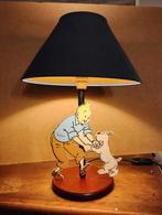 tintin - tintin - hergé ; lampe avec abat-jour - TROUSSELIER, Ustensile, Comme neuf, Tintin, Enlèvement ou Envoi