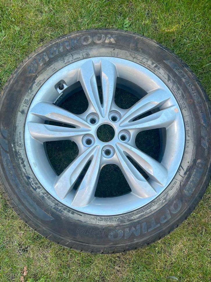 Hankook Optimo K415 band met lichtmetalen velg 16 inch, Auto-onderdelen, Banden en Velgen, Banden en Velgen, Zomerbanden, 16 inch