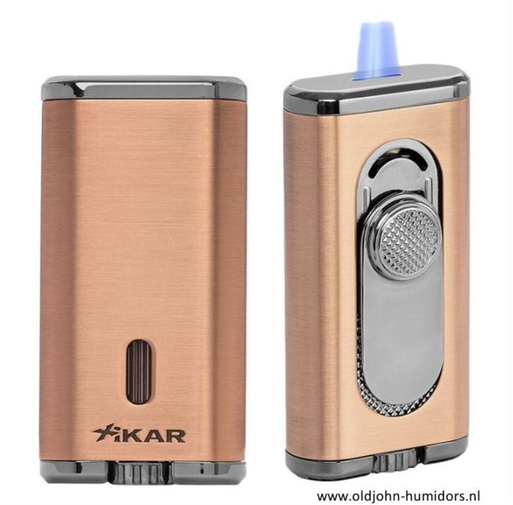 XIKAR SIGAARAANSTEKER VERANO FLAT JETFLAME BRONZE sas61, Verzamelen, Rookartikelen, Aanstekers en Luciferdoosjes, Nieuw, Aansteker
