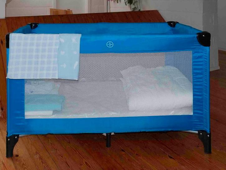 reisbedje, Kinderen en Baby's, Kinderkamer | Bedden, Zo goed als nieuw, Minder dan 140 cm, Minder dan 70 cm, Matras, Ophalen