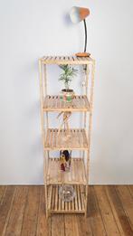 Houten bambou rek met 5 niveaus - Multifunctioneel, Ophalen of Verzenden, Zo goed als nieuw