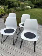 4 CHAISES CONTEMPORAINES SALLE A MANGER, Ophalen, Gebruikt, Wit, Vier