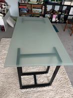 Bureau table en verre, Maison & Meubles, Bureaux, Enlèvement, Comme neuf, Bureau