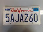 California, USA 2004 nummerplaat, Usa automobilia nummerplaat, Ophalen of Verzenden, Zo goed als nieuw