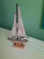 houten zeilbootje / decoratie, Ophalen of Verzenden, Gebruikt
