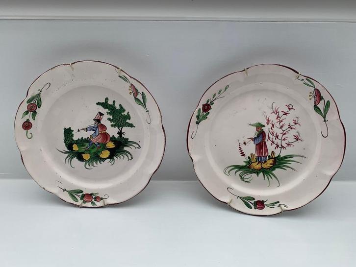 2 decoratieve porselein borden, Antiek en Kunst, Antiek | Porselein, Ophalen