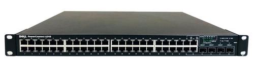 Dell PowerConnect 6248 Switch incl. 2x U691D 10GBe SFP+, Computers en Software, Netwerk switches