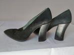 967B* CHARLES JOURDAN zwarte vintage leren pumps (39), Kleding | Dames, Schoenen, Pumps, Verzenden, Zwart, Charles Jourdan