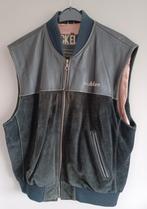 Bodywarmer maat M  leder en daim, kleur zwart., Enlèvement, Comme neuf, Taille 48/50 (M), Noir