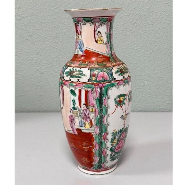 Vase chinois de Famille Rose médaillon chinois Porcelaine, Antiquités & Art, Antiquités | Vases, Enlèvement ou Envoi