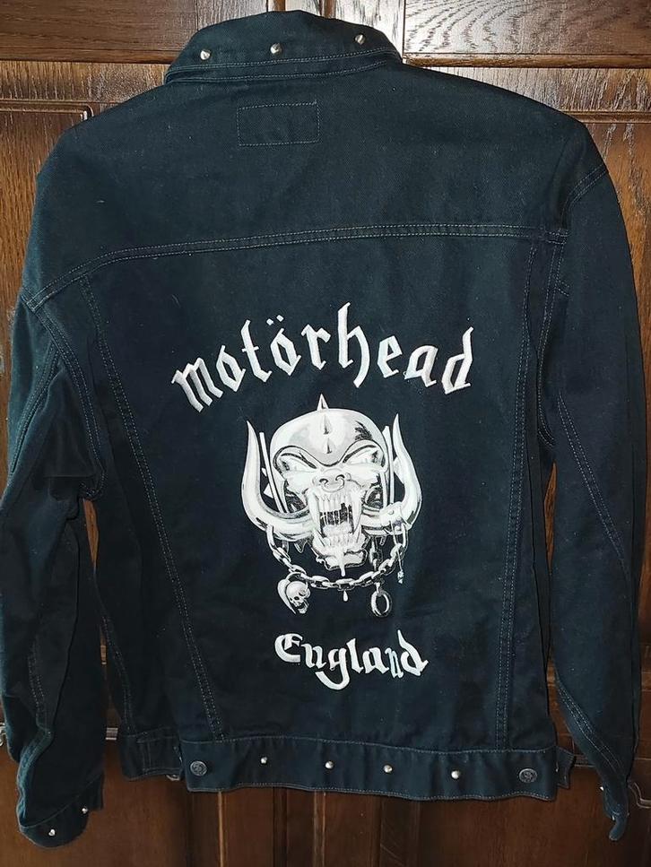 Zeldzame ‼️2003 dragonfly motörhead Jean's jacket size (L), Kleding | Dames, Jassen | Zomer, Nieuw, Maat 42/44 (L), Zwart, Ophalen of Verzenden