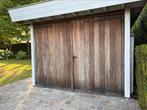 Massieve poort in Afrormosia, Tuin en Terras, Ophalen, Zo goed als nieuw
