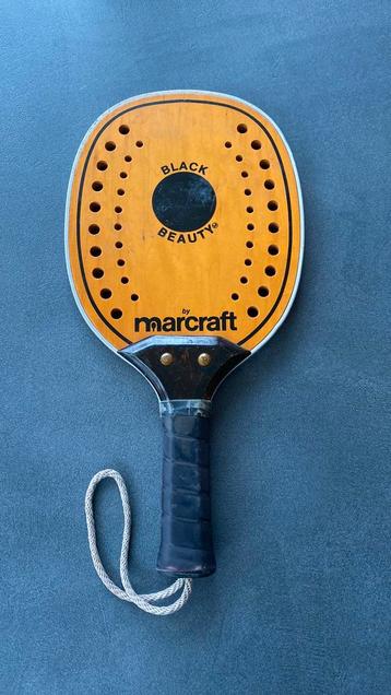 1970 Marcraft Black Beauty paddle racket met metalen rand  beschikbaar voor biedingen