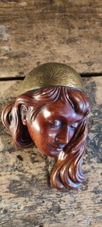 Vintage wall mask meisje Achatit Germany, Antiek en Kunst, Ophalen of Verzenden
