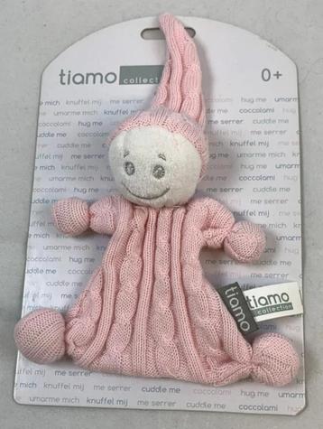 Tiamo Collection knuffeldoekje roze pop pluche nieuw doekje beschikbaar voor biedingen