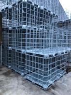 Cages ibc 1000l palet metal et bois, Ophalen of Verzenden